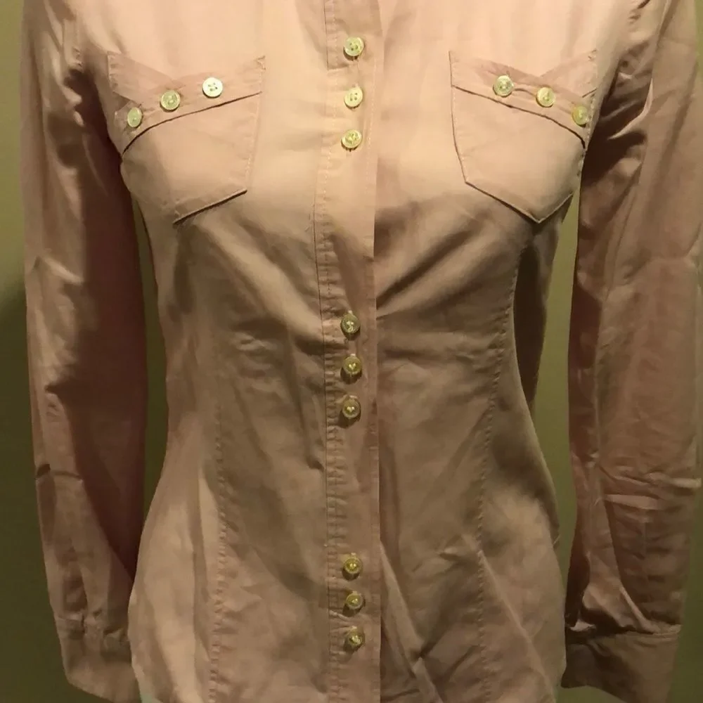 Marc Jacobs Pink Collared Button-Down Shirt - Picture 3 of 6